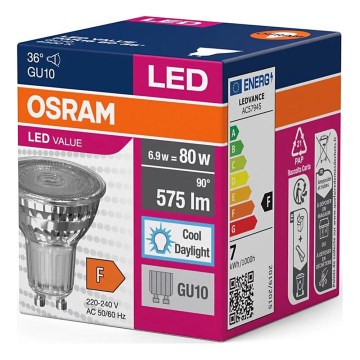 LED Žarnica PAR16 GU10/6,9W/230V 6500K - Osram