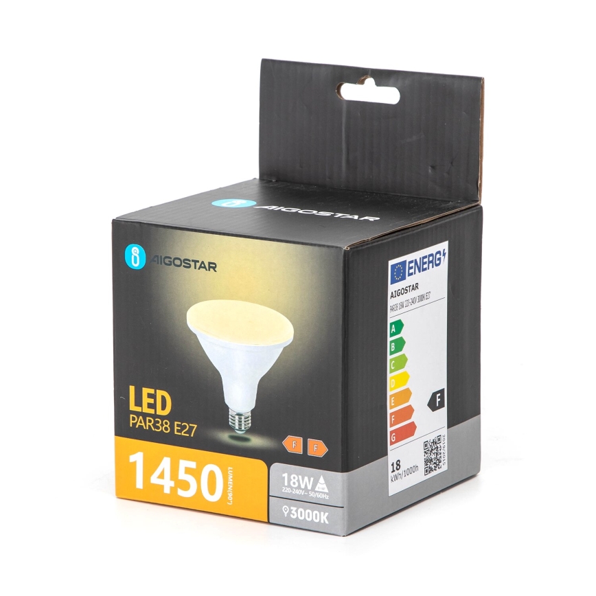 LED Žarnica PAR38 E27/18W/230V 3000K - Aigostar