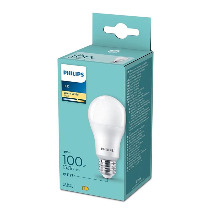 LED Žarnica Philips A60 E27/13W/230V 2700K