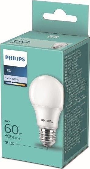 LED Žarnica Philips A60 E27/8W/230V 4000K