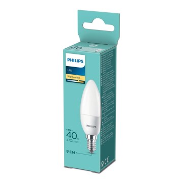 LED Žarnica Philips B35 E14/5,5W/230V 2700K