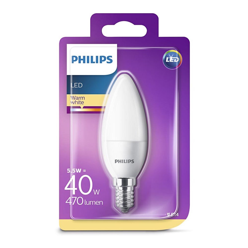 LED Žarnica Philips E14/5,5W/230V 2700K