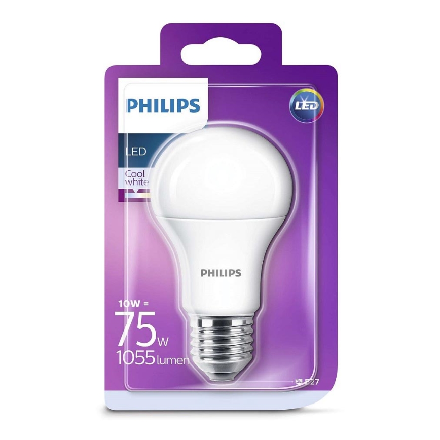 LED Žarnica Philips E27/10W/230V 4000K