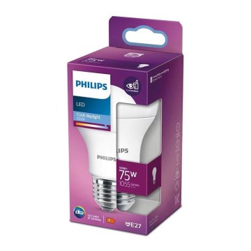 LED Žarnica Philips E27/10W/230V 6500K
