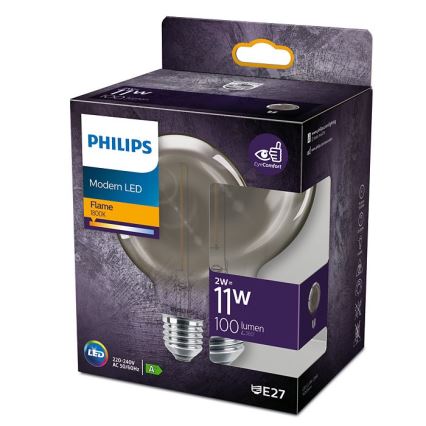 LED Žarnica Philips E27/2W/230V 1800K
