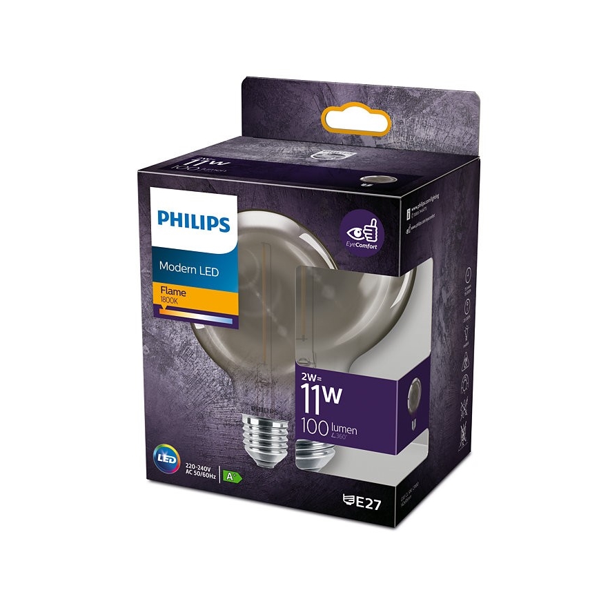 LED Žarnica Philips E27/2W/230V 1800K