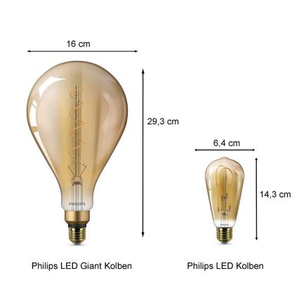 LED Žarnica Philips E27/5W/230V 2000K - VINTAGE