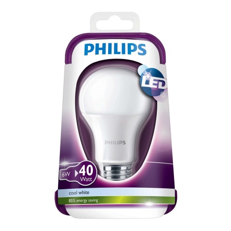LED Žarnica Philips E27/6W/230V 4000K