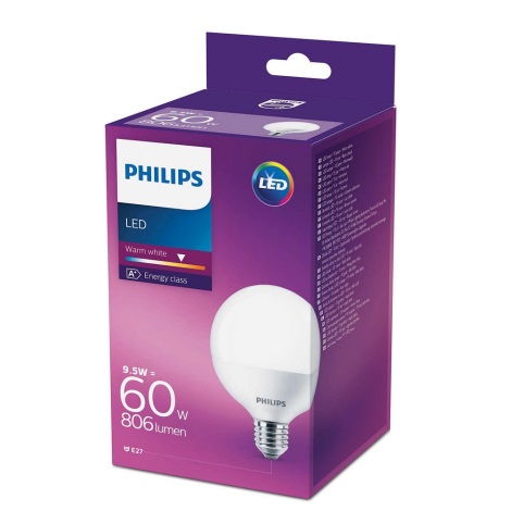 LED Žarnica Philips E27/9,5W/230V 2700K
