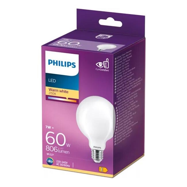LED Žarnica Philips G93 E27/7W/230V 2700K