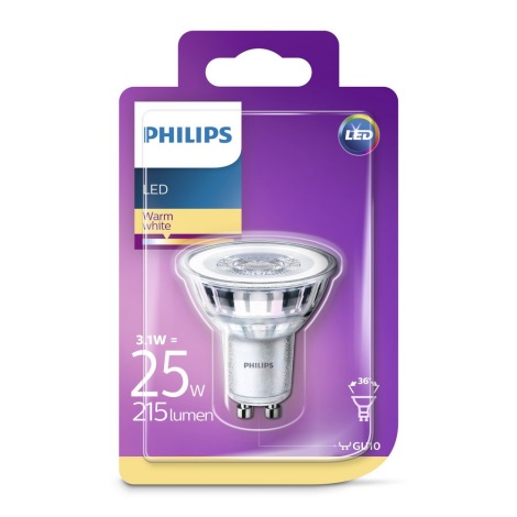 LED Žarnica Philips GU10/3.1W/230V 2700K