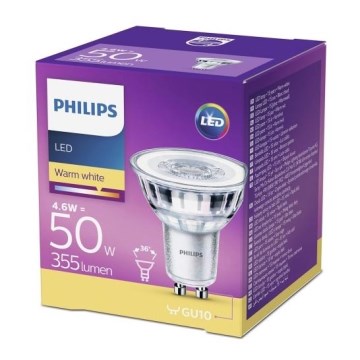 LED Žarnica Philips GU10/4,6W/230V 2700K