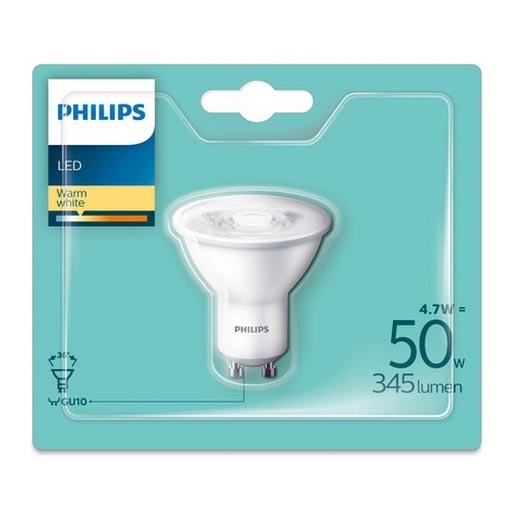 LED Žarnica Philips GU10/4,7W/230V 2700K