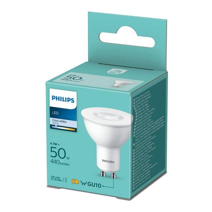 LED Žarnica Philips GU10/4,7W/230V 4000K