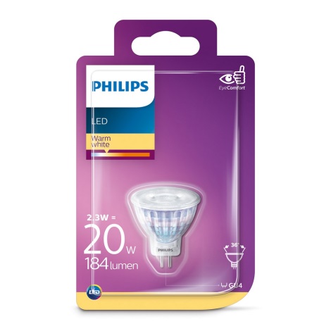 LED Žarnica Philips GU4/2.3W/12V 2700K