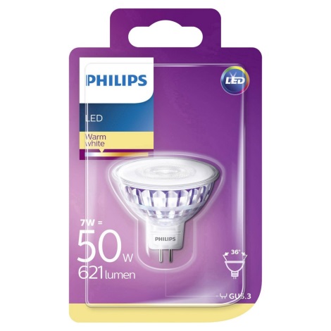 LED Žarnica Philips GU5.3/7W/12V 2700K