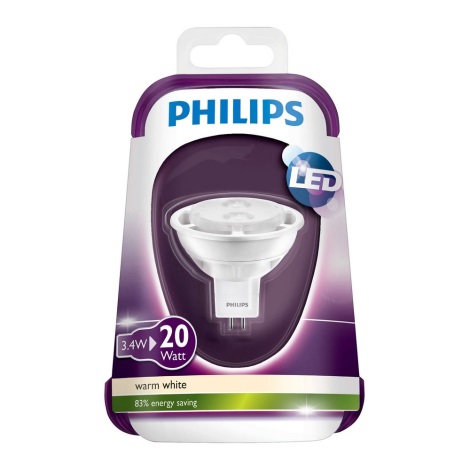 LED Žarnica Philips GU5,3/MR16/3,4W/12V 2700K