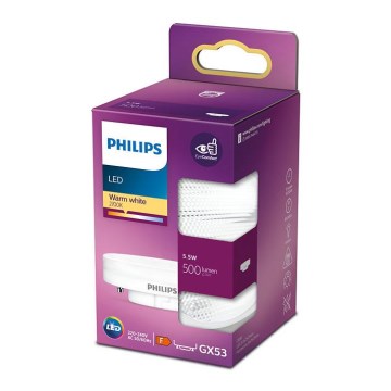LED Žarnica Philips GX53/5,5W/230V 2700K