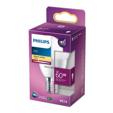 LED Žarnica Philips P48 E14/7W/230V 2700K