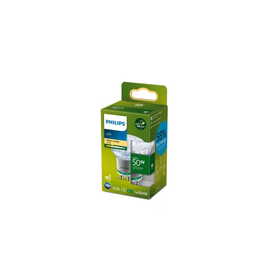 LED Žarnica Philips PAR16 GU10/2,1W/230V 2700K