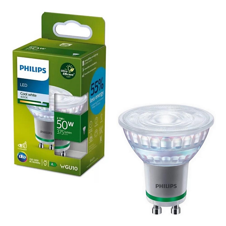 LED Žarnica Philips PAR16 GU10/2,1W/230V 4000K