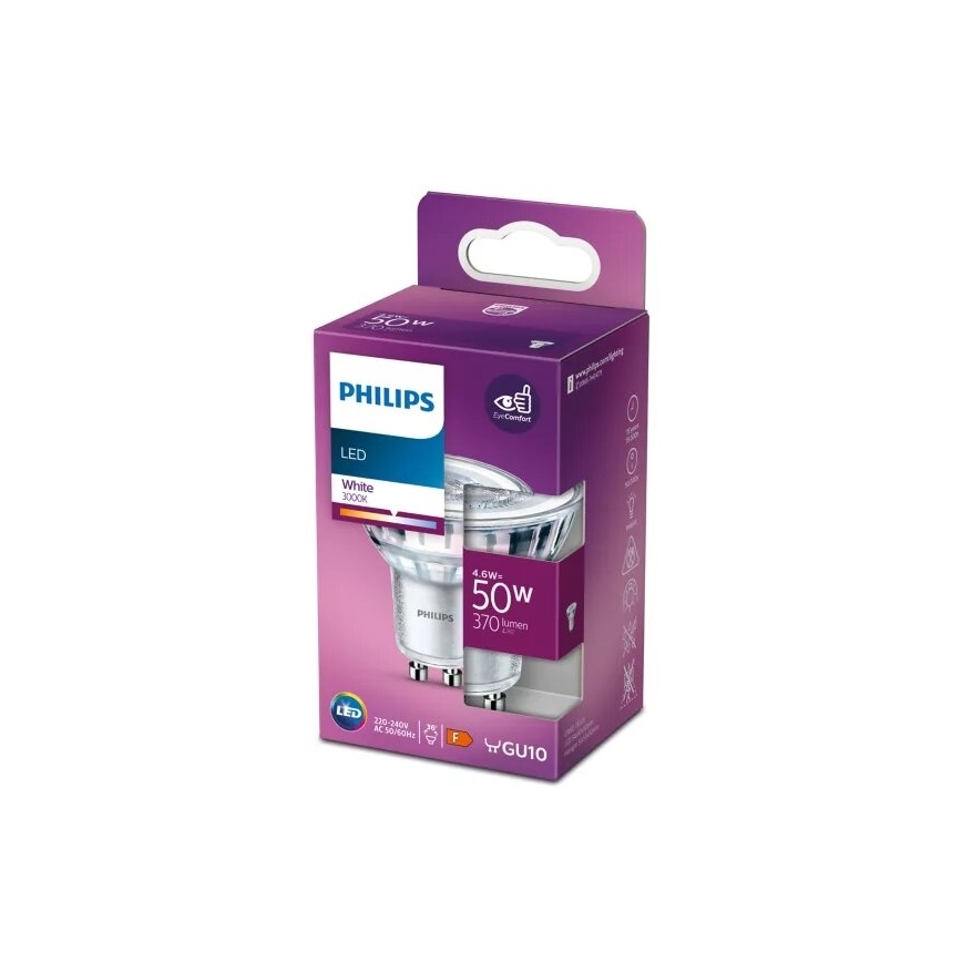 LED Žarnica Philips PAR16 GU10/4,6W/230V 3000K