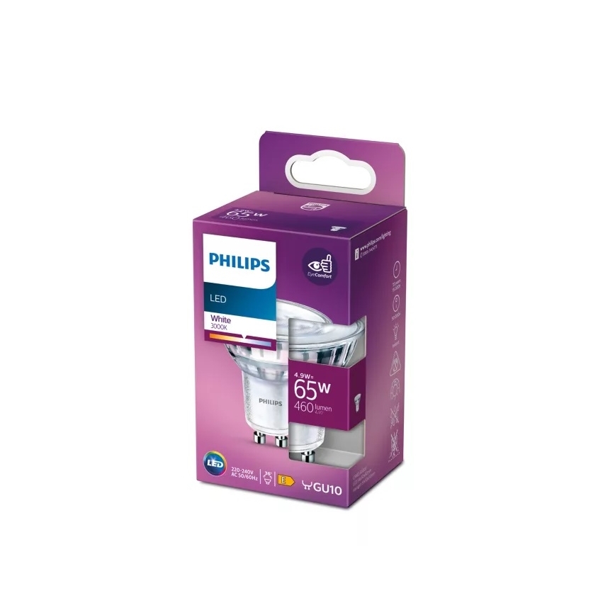 LED Žarnica Philips PAR16 GU10/4,9W/230V 3000K
