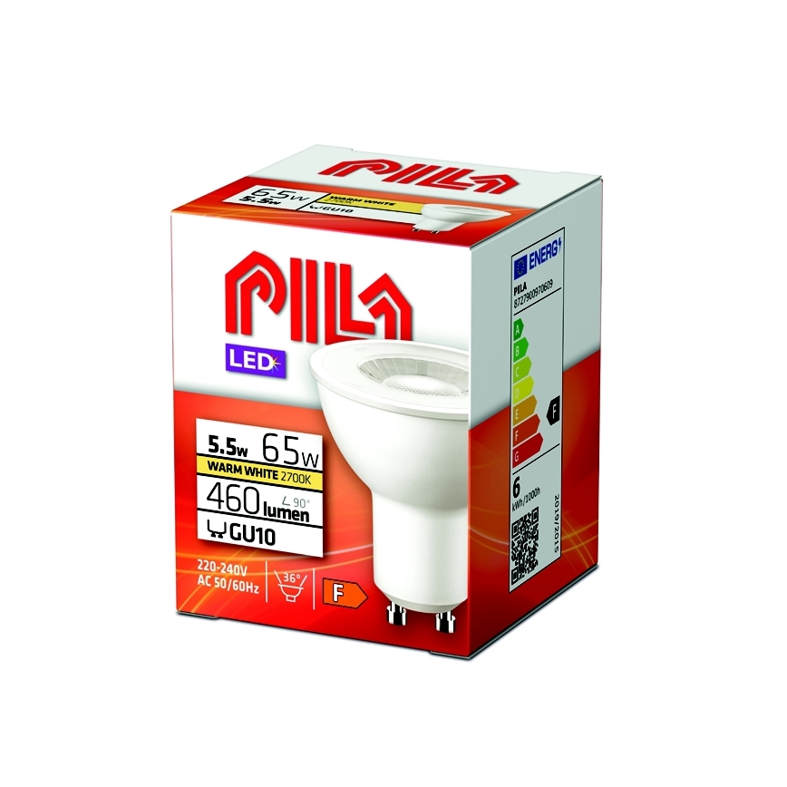 LED Žarnica Philips Pila PAR16 GU10/5,5W/230V 2700K