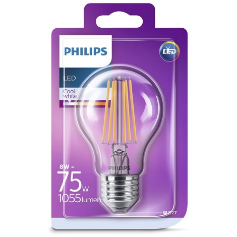 LED Žarnica Philips VINTAGE E27/8W/230V 4000K