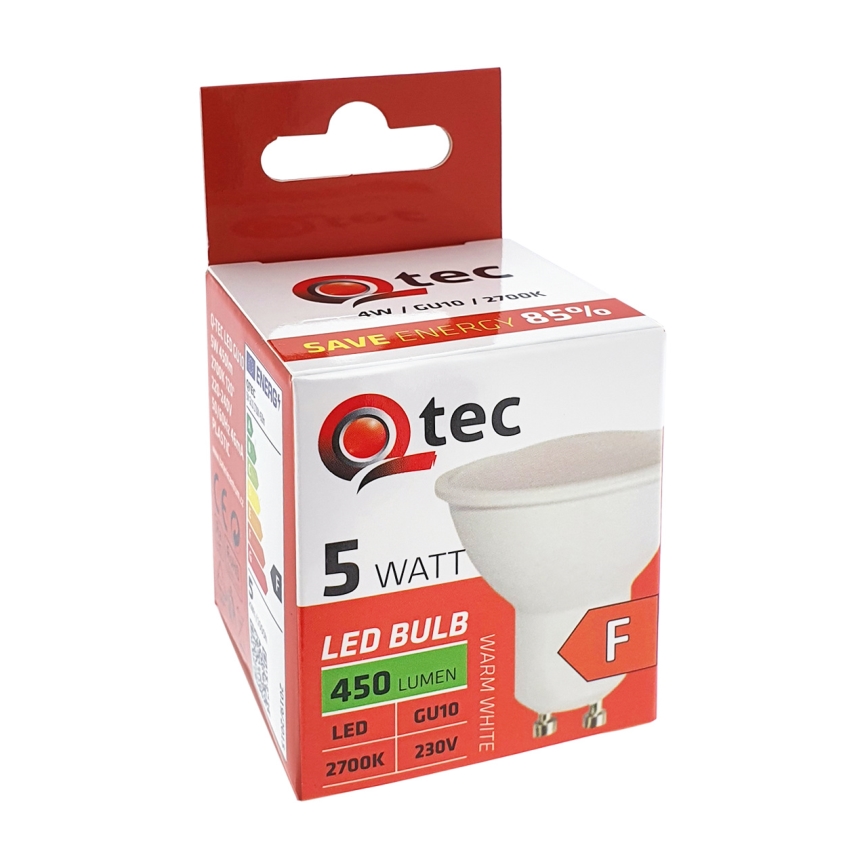 LED Žarnica Qtec GU10/5W/230V 2700K
