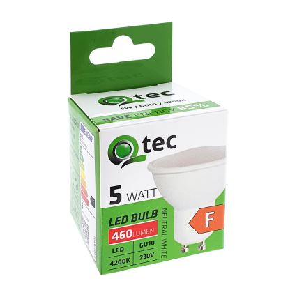 LED Žarnica Qtec GU10/5W/230V 4200K