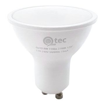 LED Žarnica Qtec GU10/8W/230V 2700K