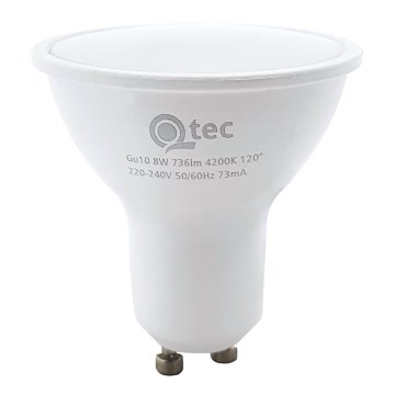 LED Žarnica Qtec GU10/8W/230V 4200K