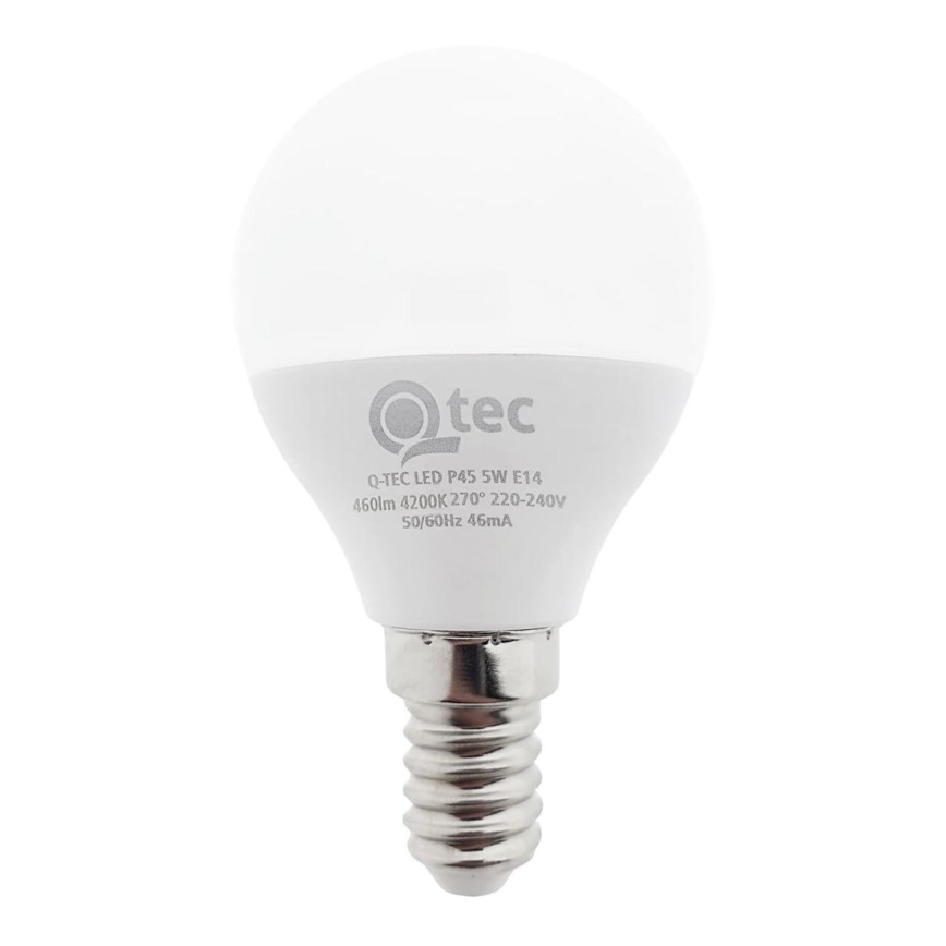 LED Žarnica Qtec P45 E14/5W/230V 4200K