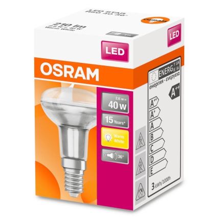 LED Žarnica R50 E14/2,6W/230V 2700K - Osram
