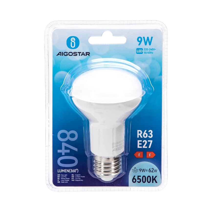LED Žarnica R63 E27/9W/230V 6500K - Aigostar
