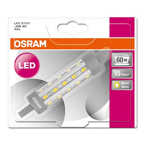 LED Žarnica R7s/6,5W/230V 2700K - Osram 118 mm