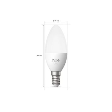 LED žarnica s funkcijo zatemnitve Philips Hue White B39 E14/3,9W/230V 2700K