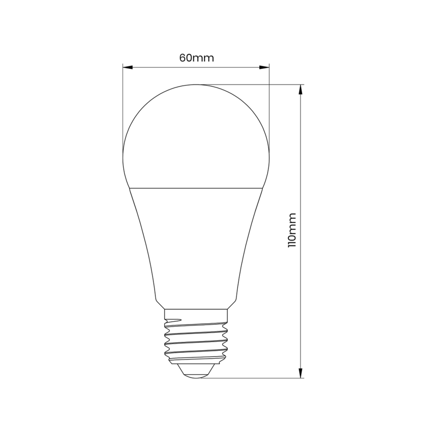 LED Žarnica s senzorjem A60 E27/9W/230V 3000K
