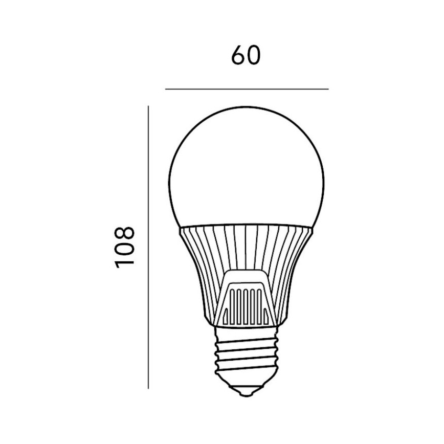 LED Žarnica s senzorjem E27/9W/230V 6500K