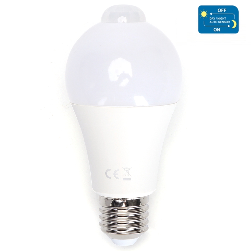LED Žarnica s senzorjem gibanja in mraka A60 E27/12W/230V 6500K - Aigostar