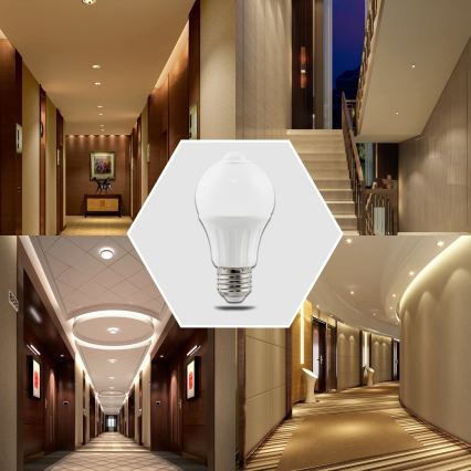 LED žarnica s senzorjem gibanja in mraka A60 E27/6W/230V 3000K - Aigostar