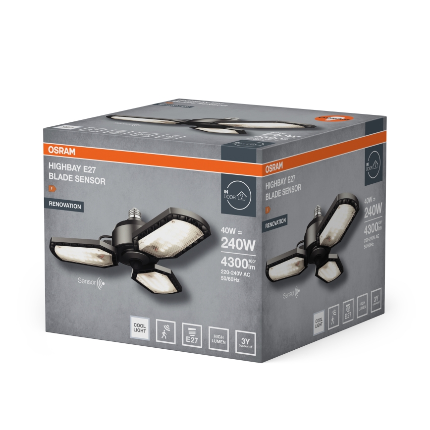 LED žarnica s senzorjem HIGHBAY E27/40W/230V 4000K - Osram