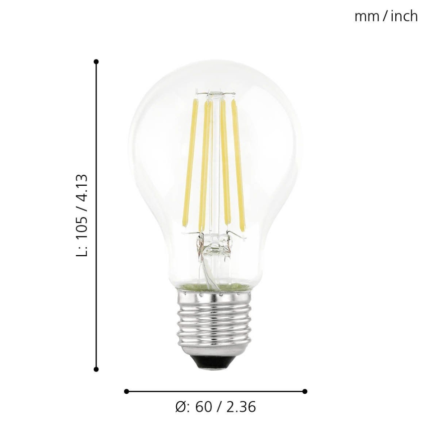 LED žarnica s senzorjem mraka VINTAGE A60 E27/6W/230V 3000K - Eglo 11886