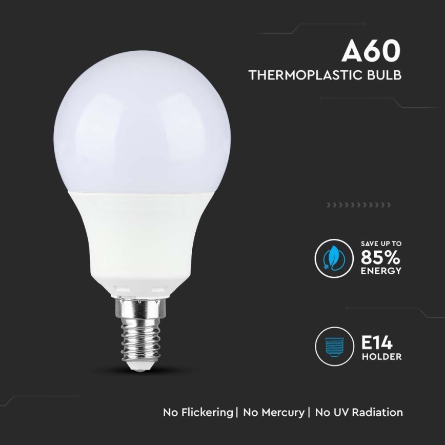 LED Žarnica SAMSUNG CHIP A60 E14/8,5W/230V 4000K