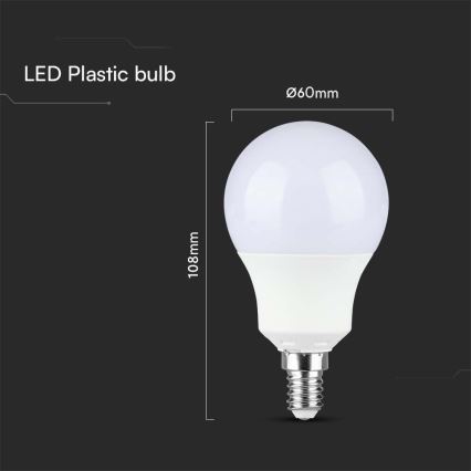 LED Žarnica SAMSUNG CHIP A60 E14/8,5W/230V 6500K
