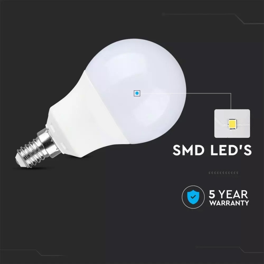 LED žarnica SAMSUNG CHIP A60 E14/9W/230V 3000K