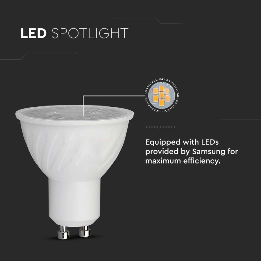 LED Žarnica SAMSUNG CHIP GU10/6W/230V 3000K