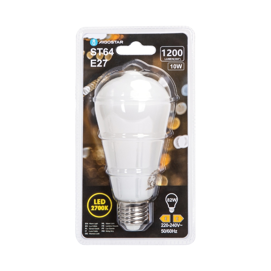 LED žarnica ST64 E27/10W/230V 320° 2700K - Aigostar