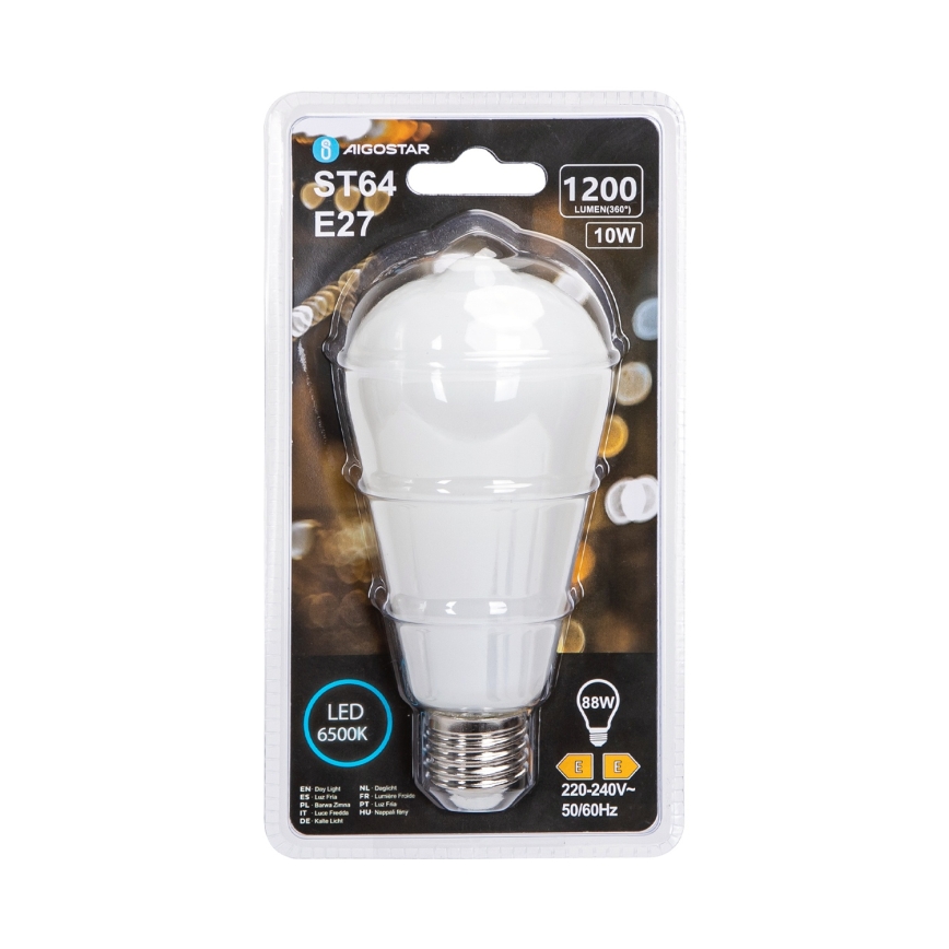 LED žarnica ST64 E27/10W/230V 320° 6500K - Aigostar